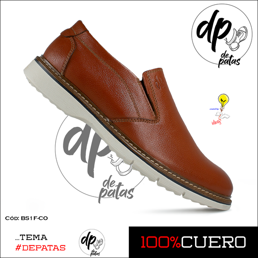 Mocasín casual (BS1F-CO) horma exacta