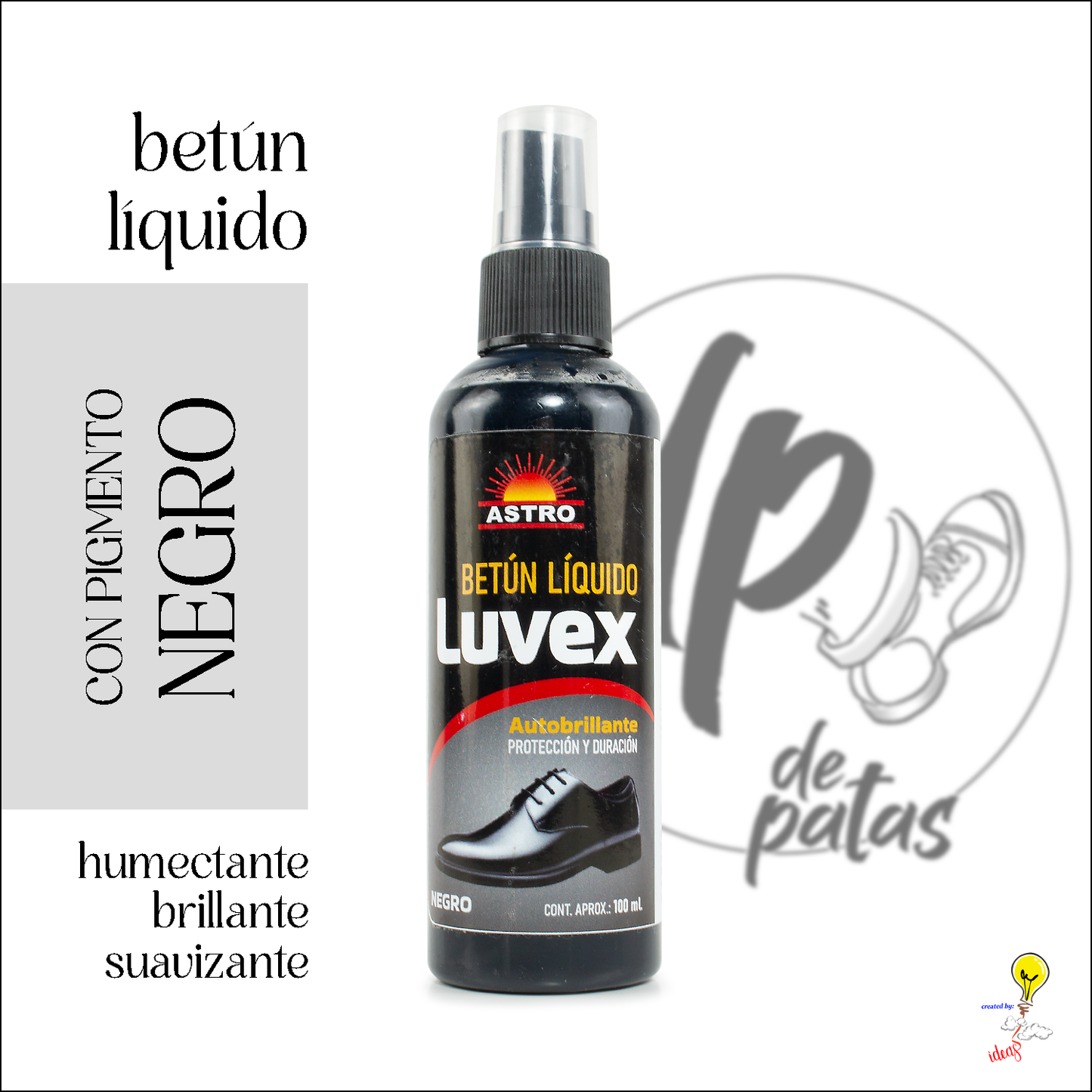 Betún líquido autobrillante (LUVEX-NEGRO)