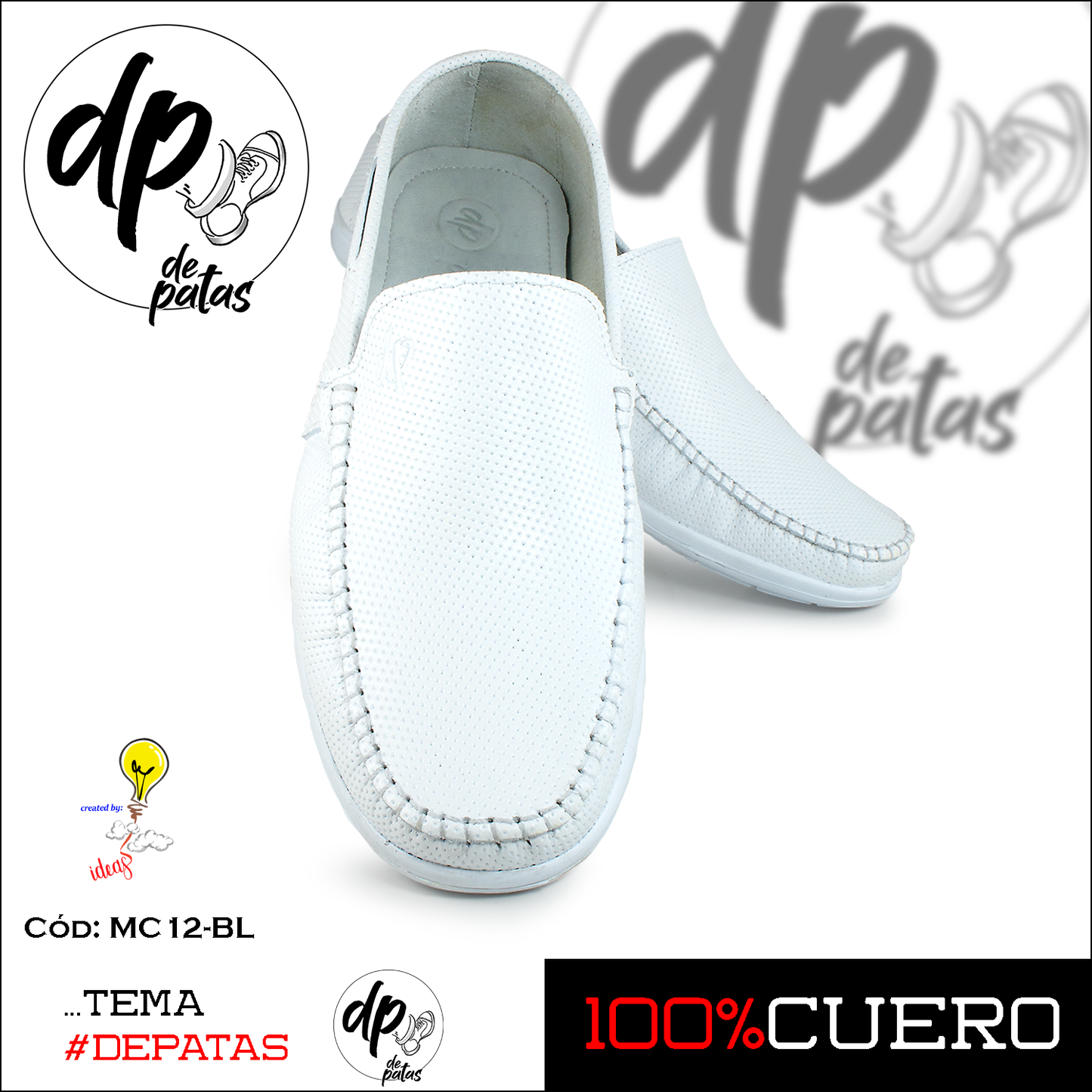 Mocasín casual (MC12-BL) horma exacta