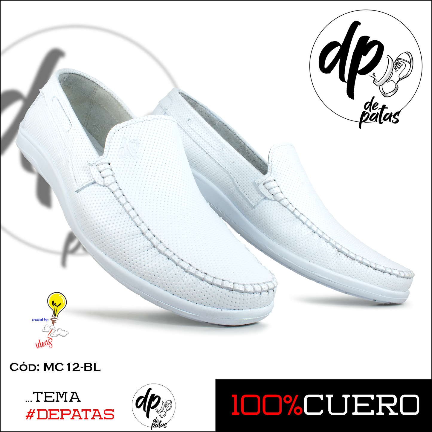 Mocasín casual (MC12-BL) horma exacta