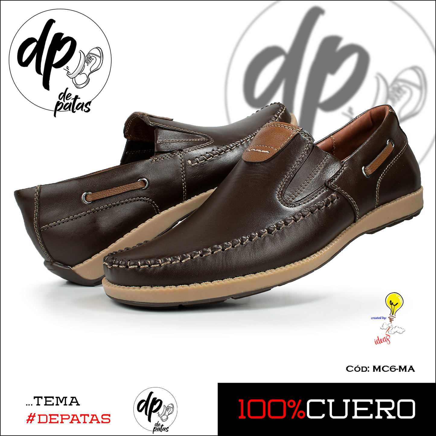 Mocasín casual (MC6-MA) horma grande