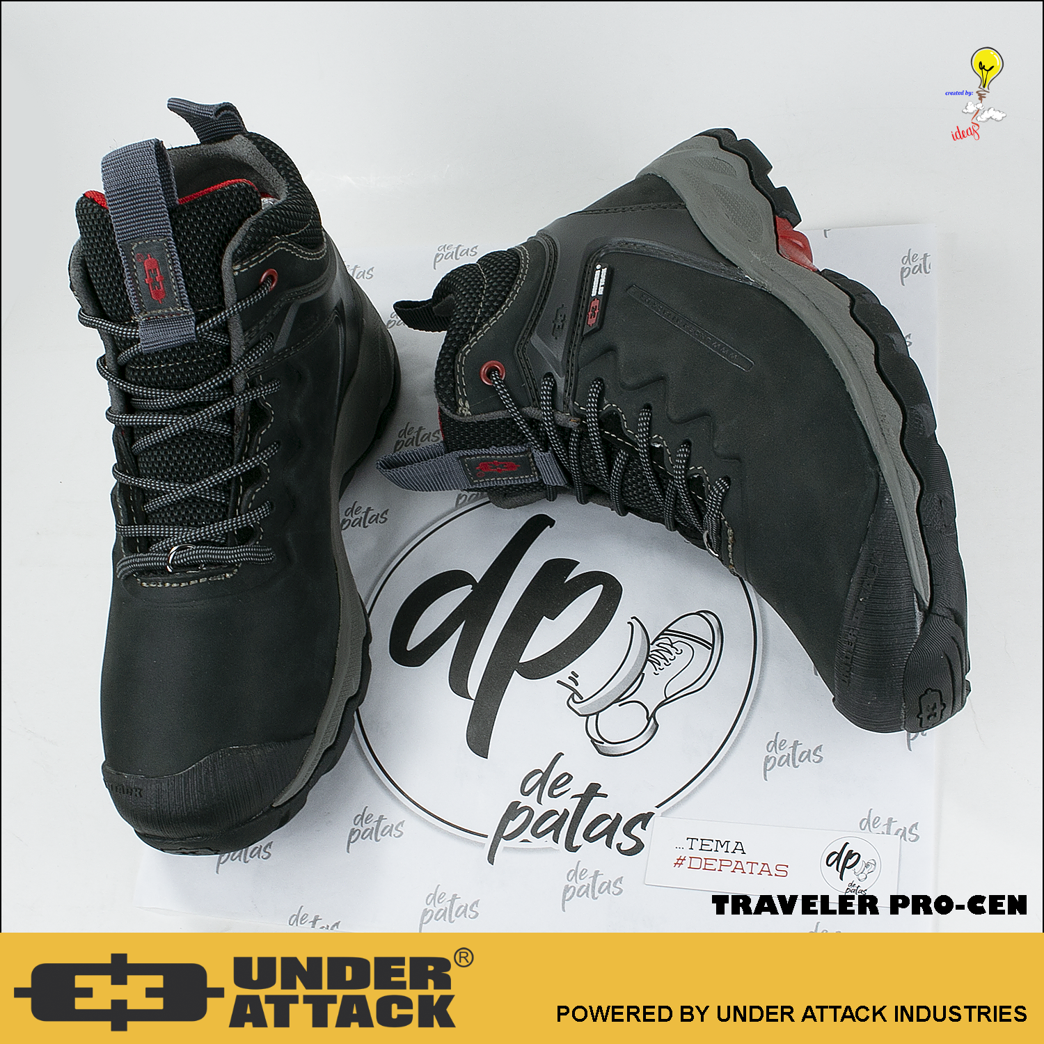 Botines De Cuero Para Hombre Todo Terreno Under Attack 45 OFF